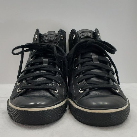 Coach Signature Franca Hi-Top Sneakers - Picture 2 of 11